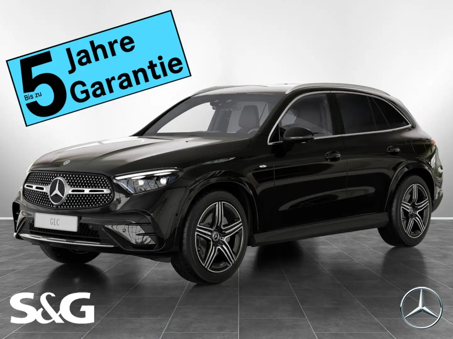 Mercedes-Benz GLC 300 e 4M AMG 360°+DIG-LED+AHK+Night+Distroni Schwarz - 1