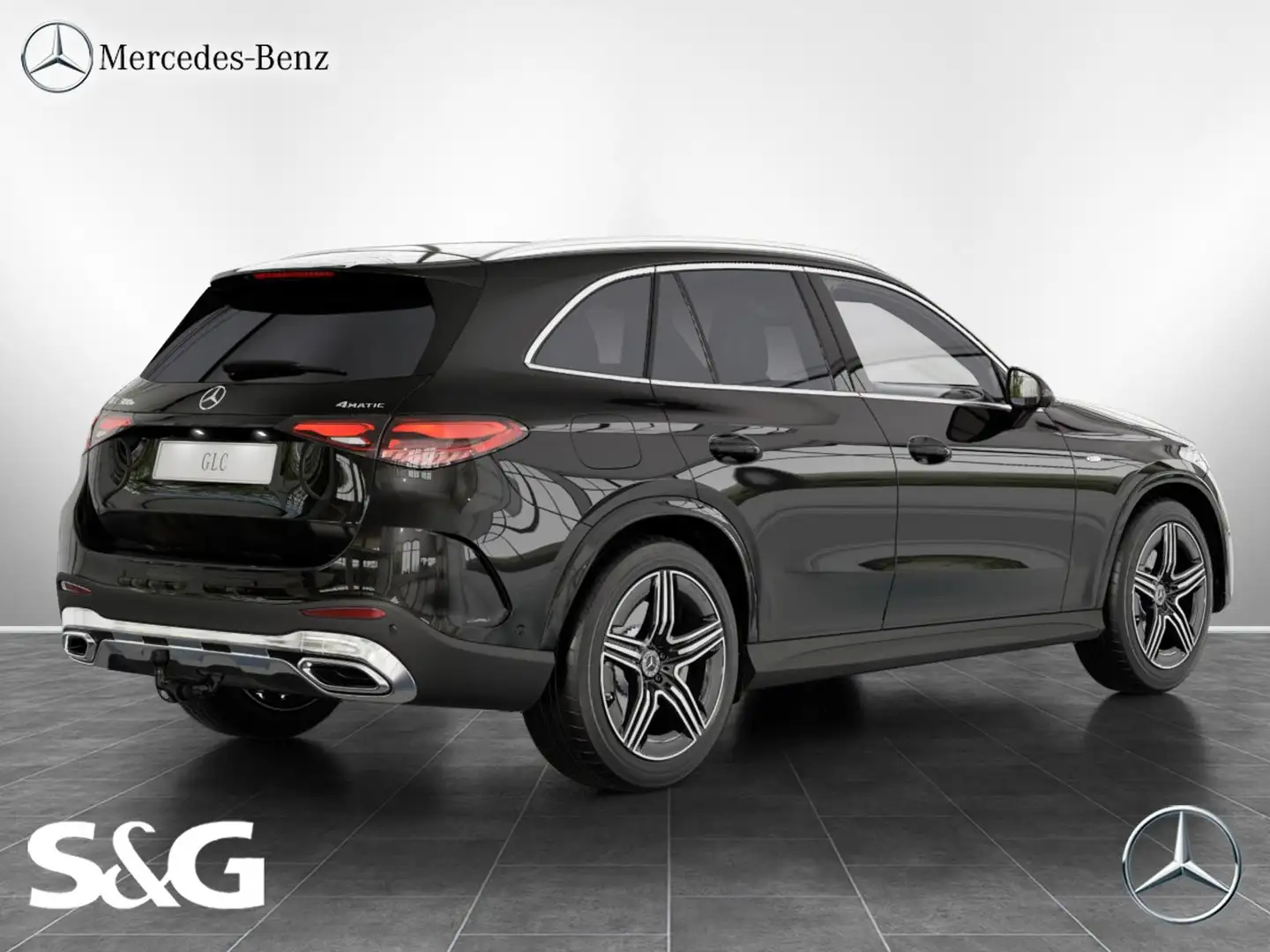 Mercedes-Benz GLC 300 e 4M AMG 360°+DIG-LED+AHK+Night+Distroni Schwarz - 2
