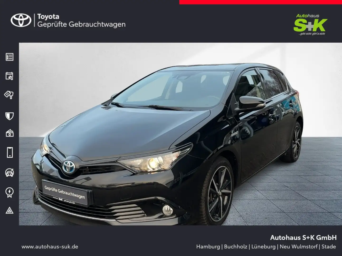 Toyota Auris Hybrid: 1,8-l Team D*Navi*Allwetter*R-Kamera**** Schwarz - 1