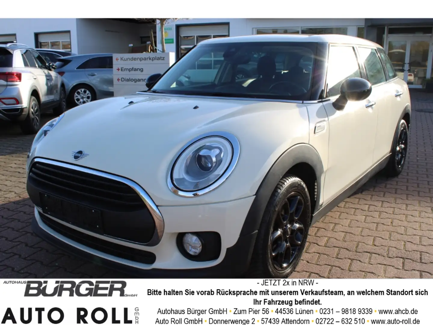 MINI One Clubman 1.5 Navi LED Keyless PDC SitzHZG Klimaauto Tempoma Weiß - 1