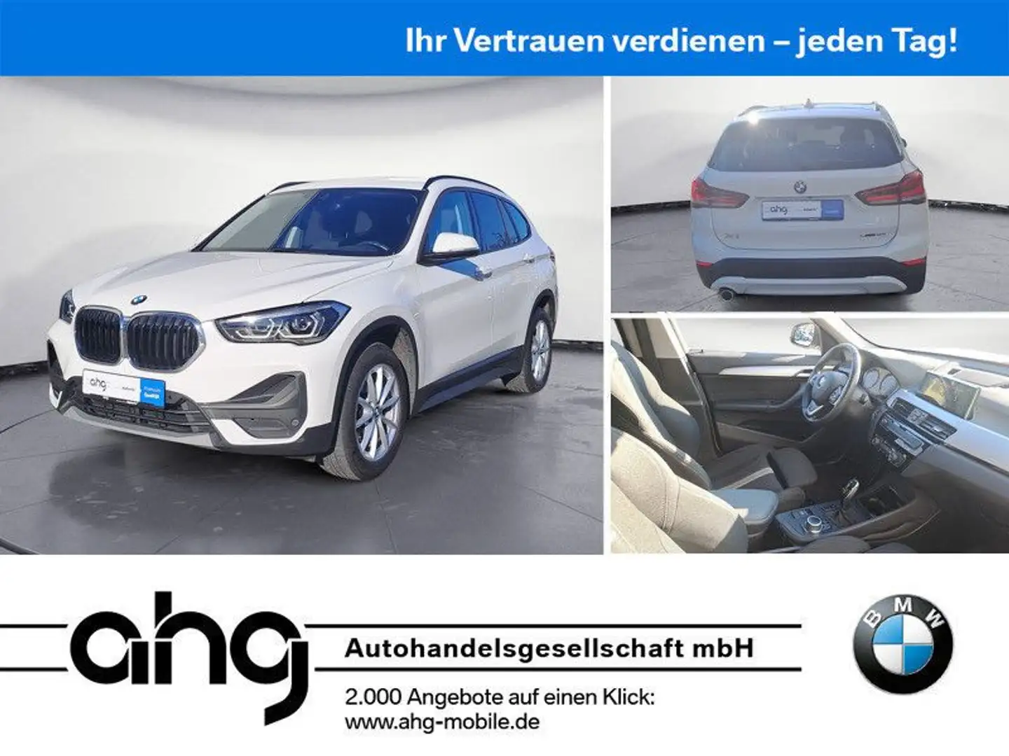 BMW X1 sDrive18iA Advantage AHK Rückfahrkamera Sport Weiß - 1