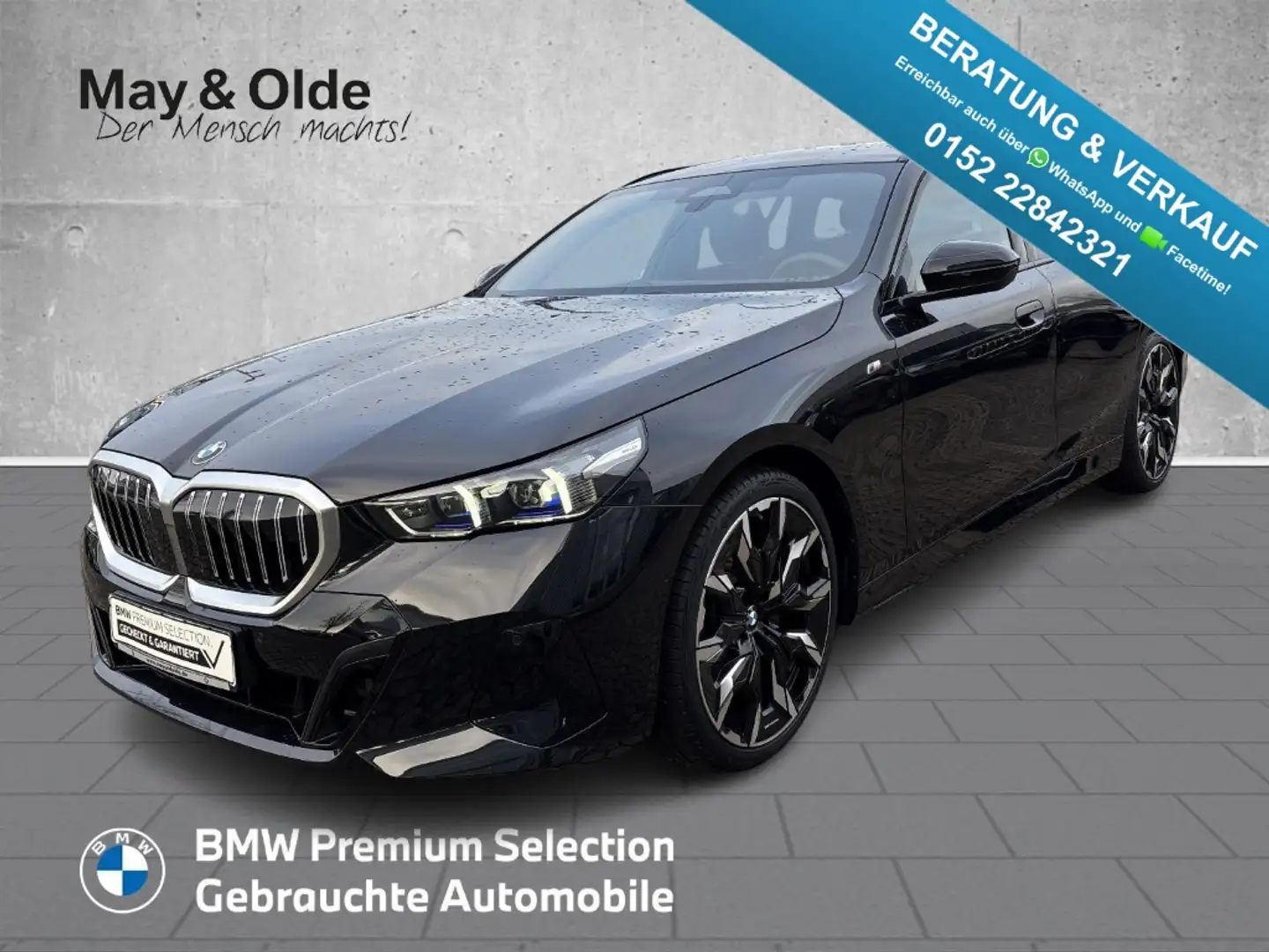 BMW 520 I M Sport AHK ACC H&K SHZ LHZ LED Navi Digitales C Schwarz - 1