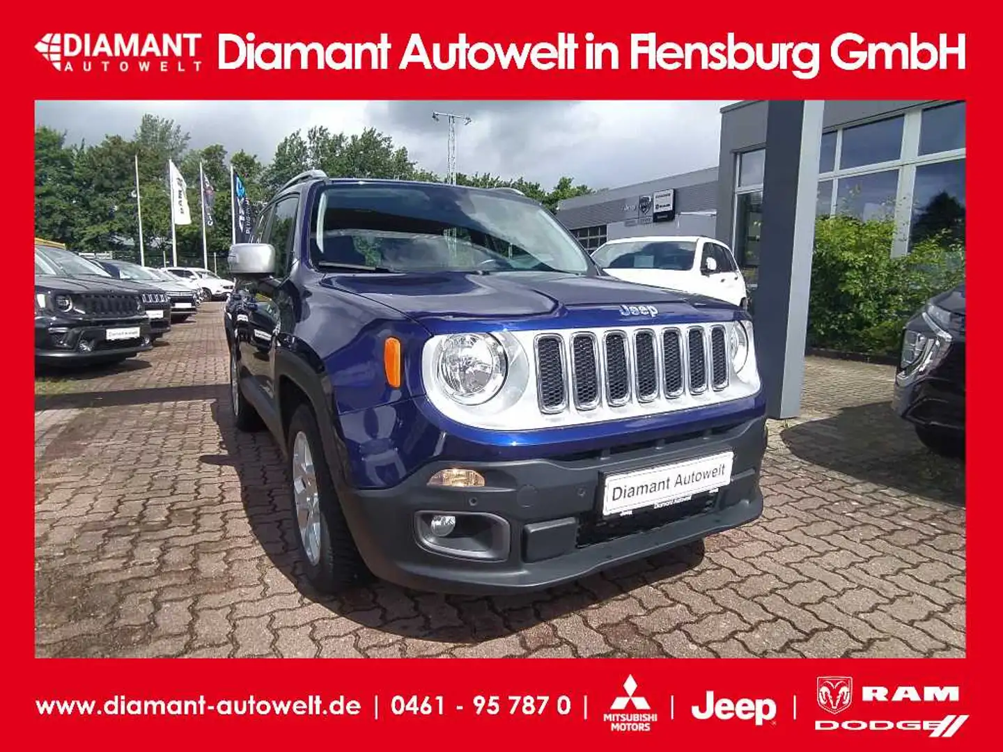 Jeep Renegade 1,4 Turbo Limited AHK Albastru - 1