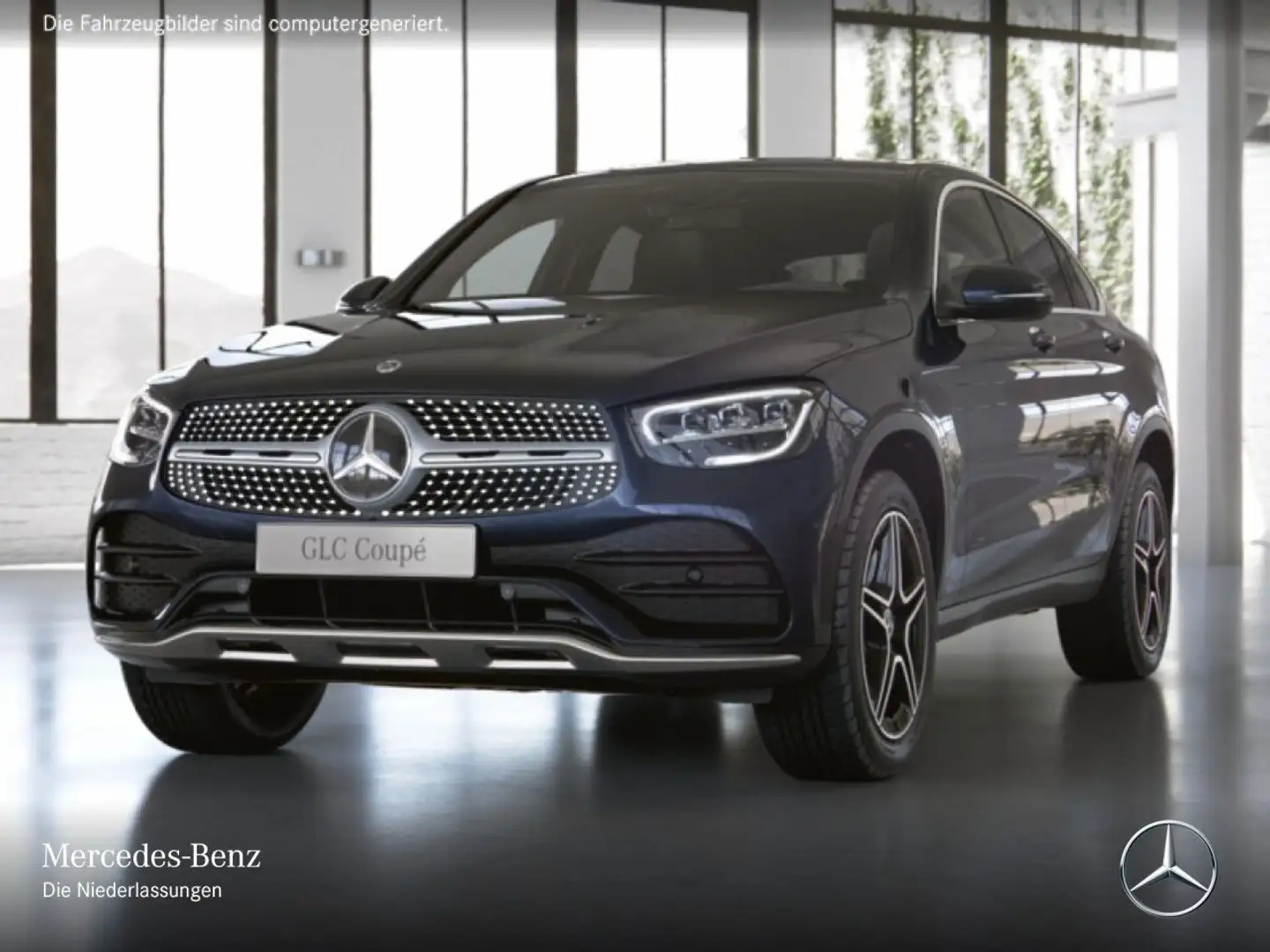 Mercedes-Benz GLC 300 de Coupé 4M AMG+LED+FAHRASS+KAMERA+HUD+9G Blau - 2