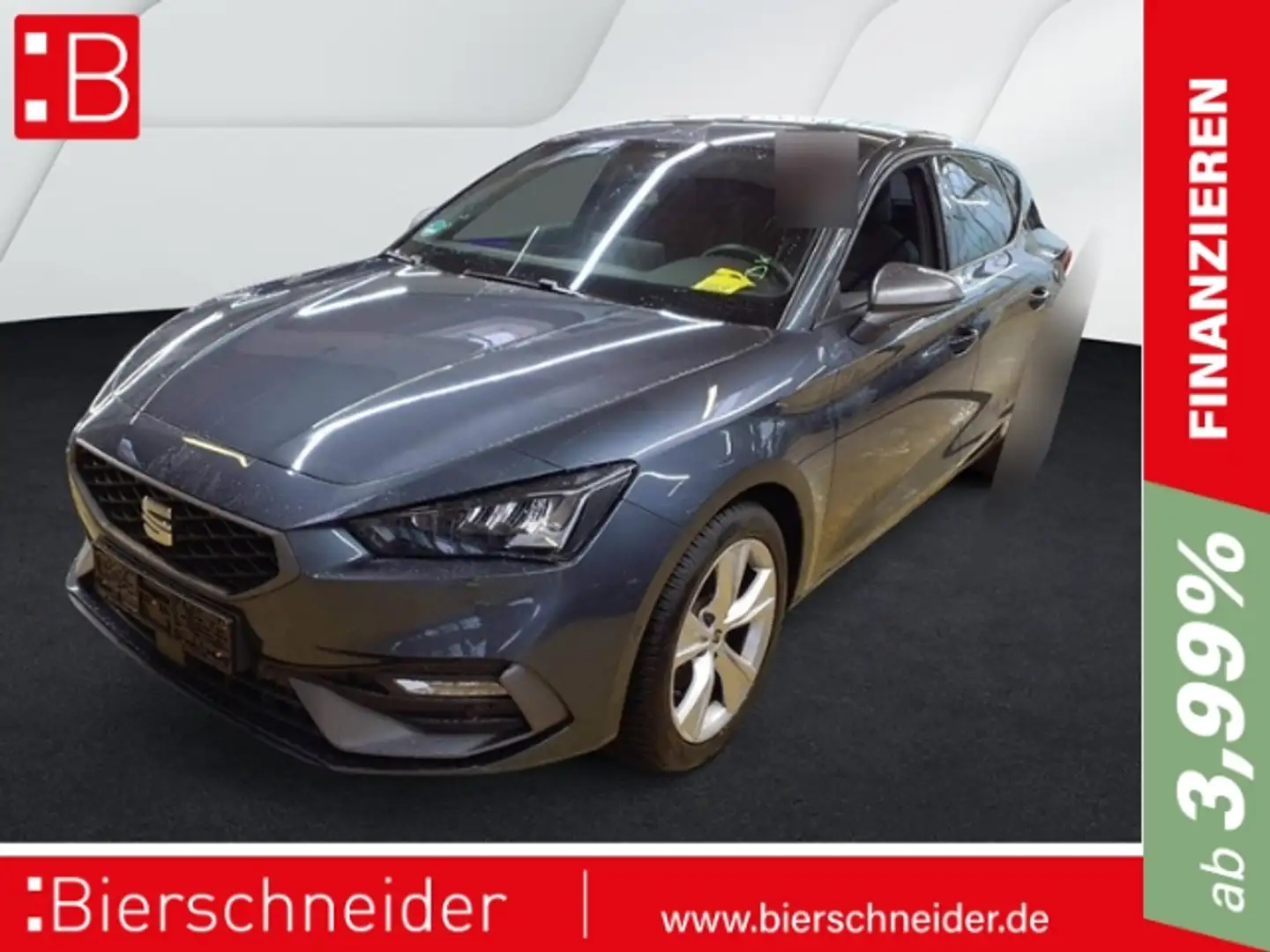 SEAT Leon 1.5 eTSI DSG FR AB 195EUR NAVI REAR VIEW SHZ Grau - 1