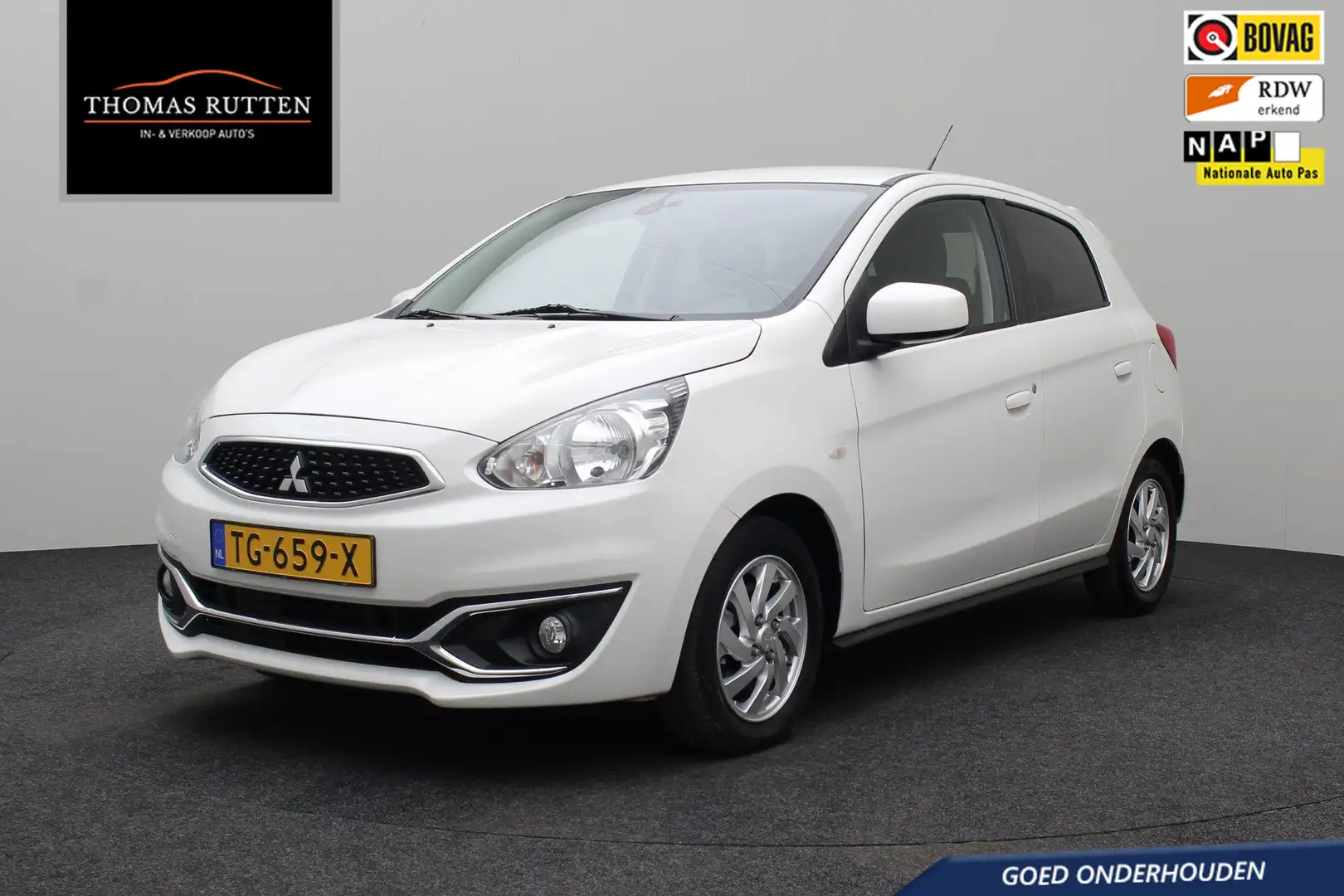 Mitsubishi Space Star 1.2 Connect Pro 2018 NAP | Carplay | Airco | Navig Weiß - 1