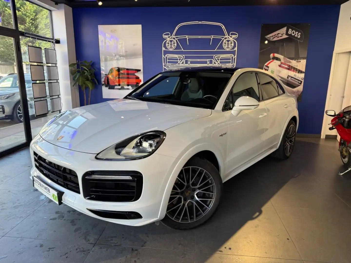 Porsche Cayenne COUPE E-Hybrid 3.0 V6 462 ch Tiptronic BVA Weiß - 1