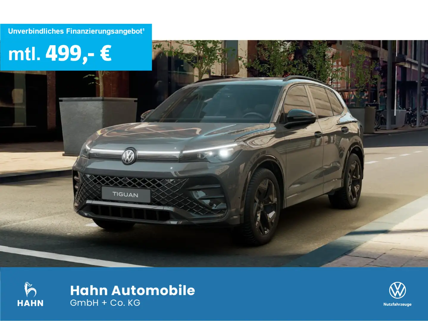 Volkswagen Tiguan R-Line 1,5eTSI 110kW DSG BLACK AHK NAV Grau - 1