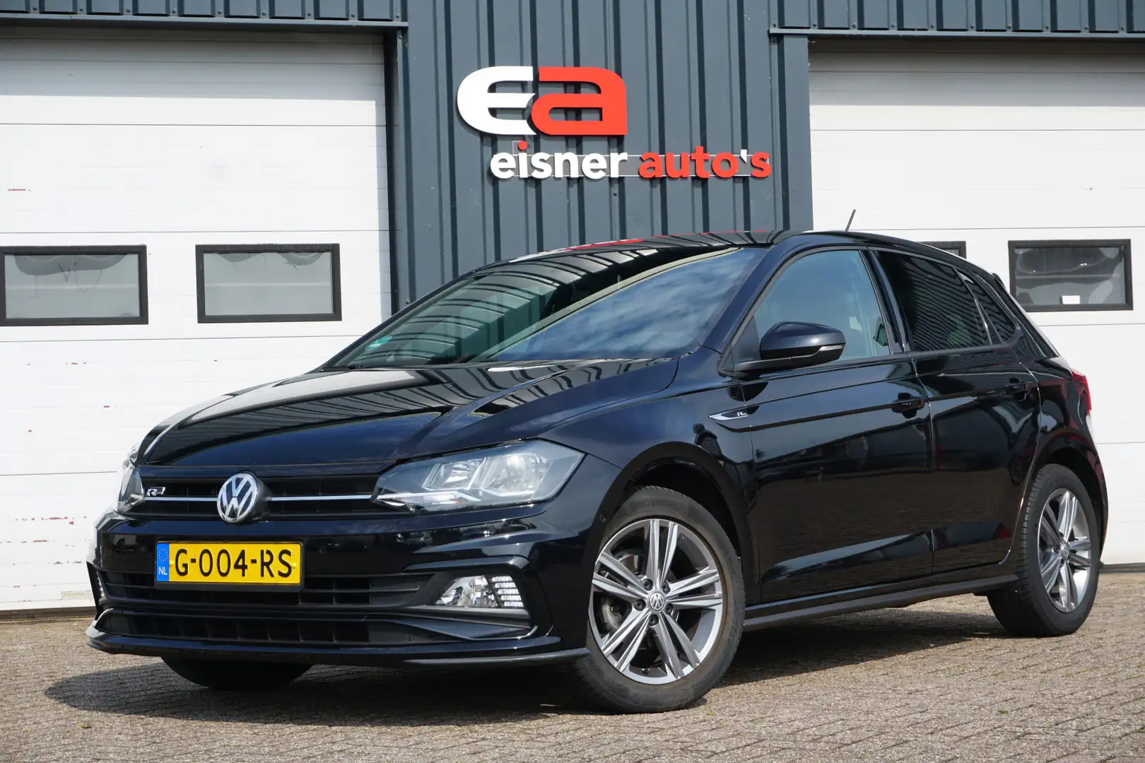 Volkswagen Polo 1.0 TSI Highline R-Line | ACC | CLIMATE | CARPLAY Zwart - 1
