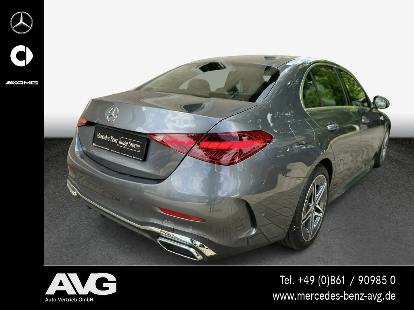 Mercedes-Benz C 220 C 220 d AMG-Line-Advanced LED Kamera MBUX Grau - 2