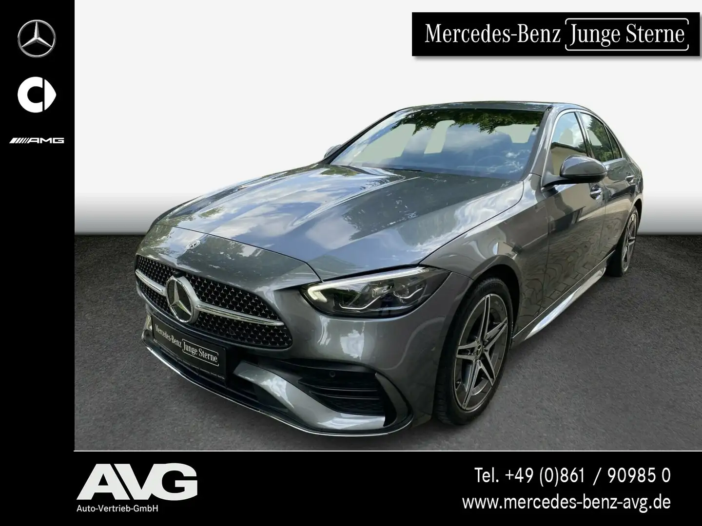 Mercedes-Benz C 220 C 220 d AMG-Line-Advanced LED Kamera MBUX Grau - 1