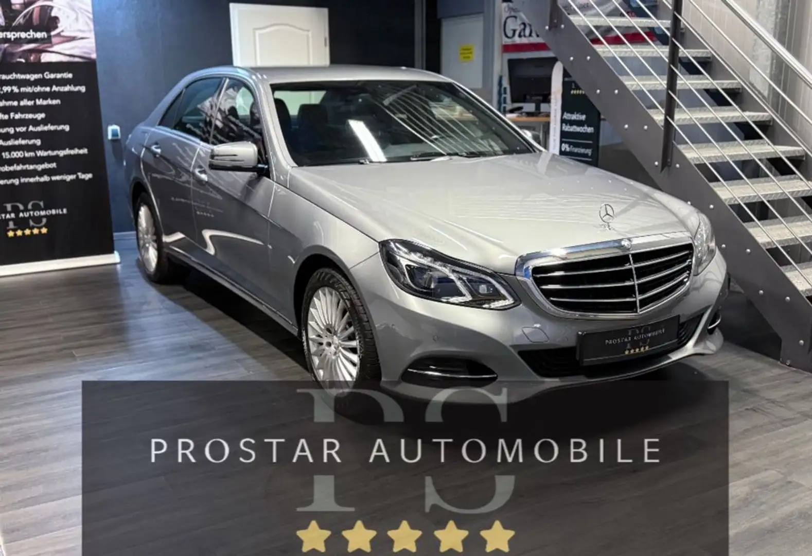 Mercedes-Benz E 200 E200 Lim. Elegance *Facelift* Navi*LED*Garantie* Zilver - 1