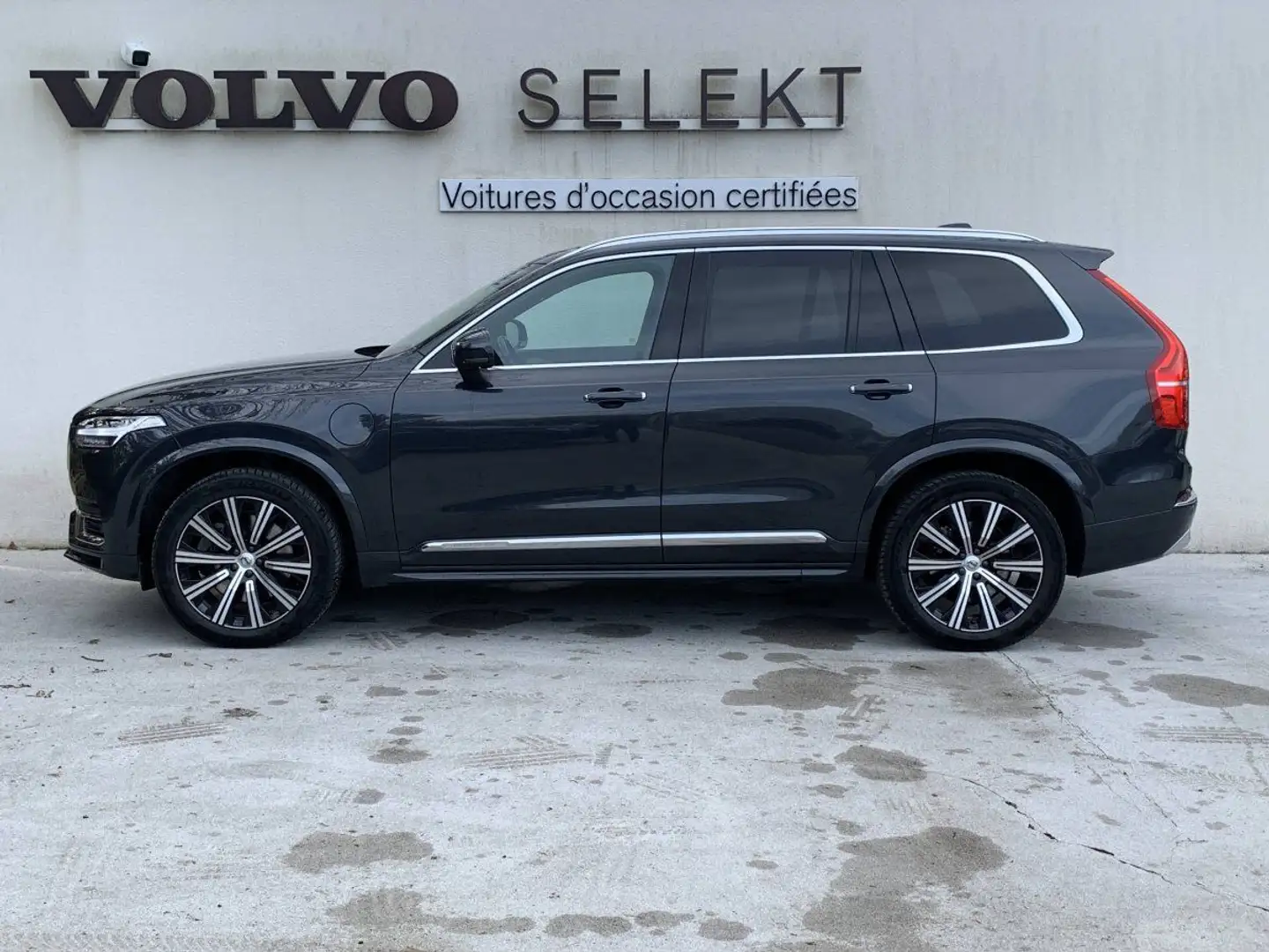 Volvo XC90 Recharge T8 AWD 310+145 ch Geartronic 8 7pl Inscri Gris - 2