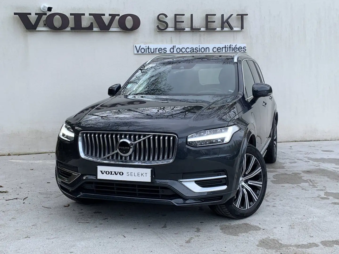 Volvo XC90 Recharge T8 AWD 310+145 ch Geartronic 8 7pl Inscri Gris - 1