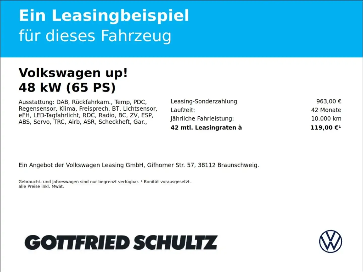 Volkswagen up! 1.0 move Klima   Kamera   Tempomat Blanc - 2
