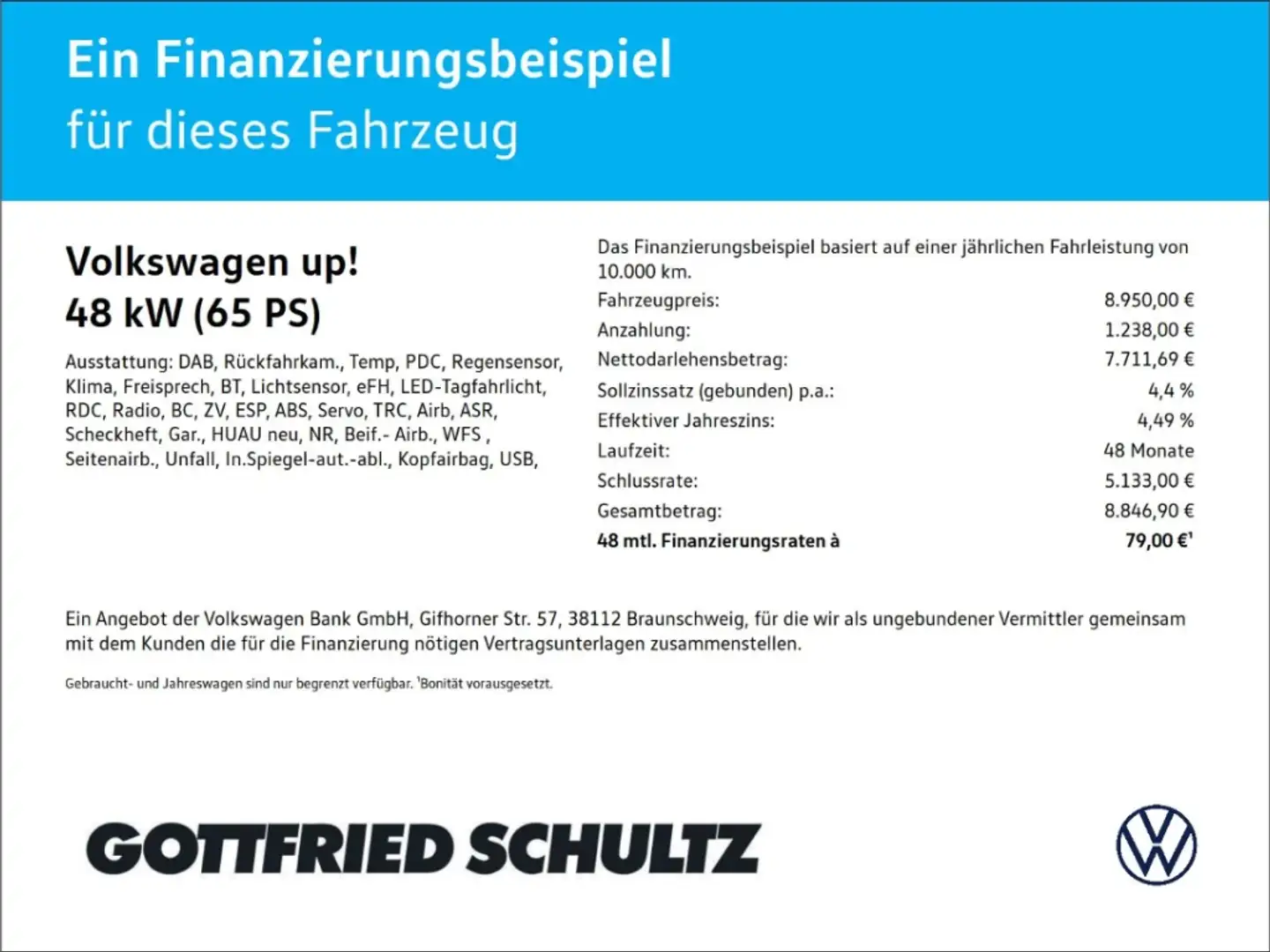 Volkswagen up! 1.0 move Klima   Kamera   Tempomat Weiß - 2