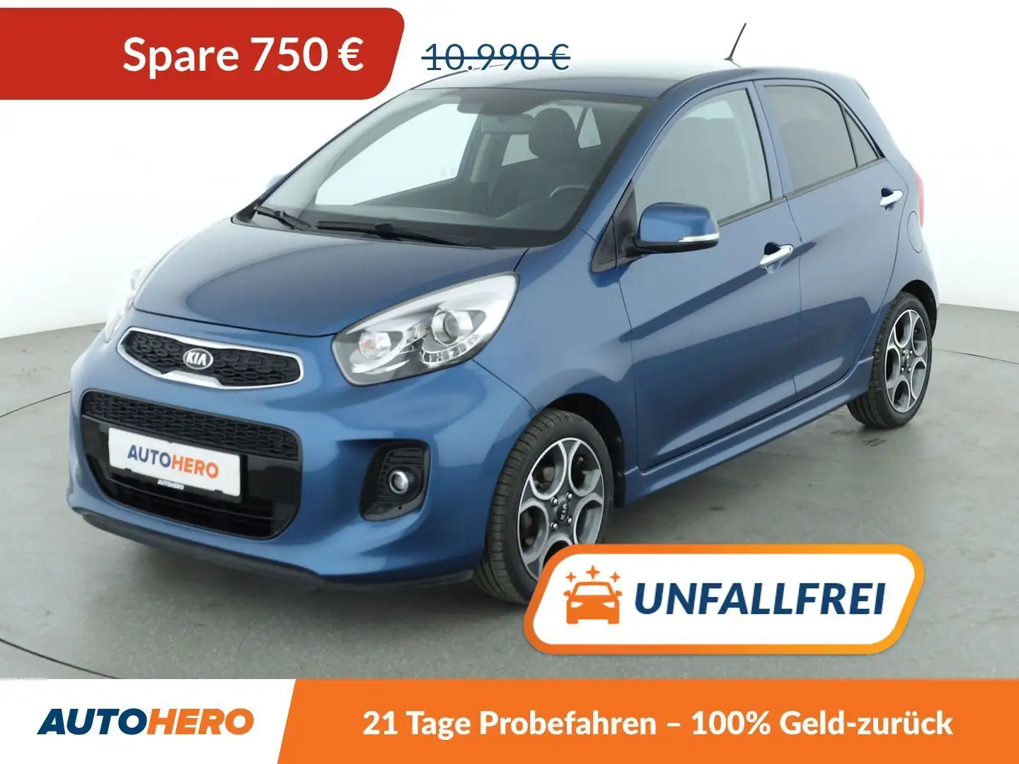 Kia Picanto 1.2 Spirit Aut*SHZ*KLIMA*GARANTIE* Blau - 1