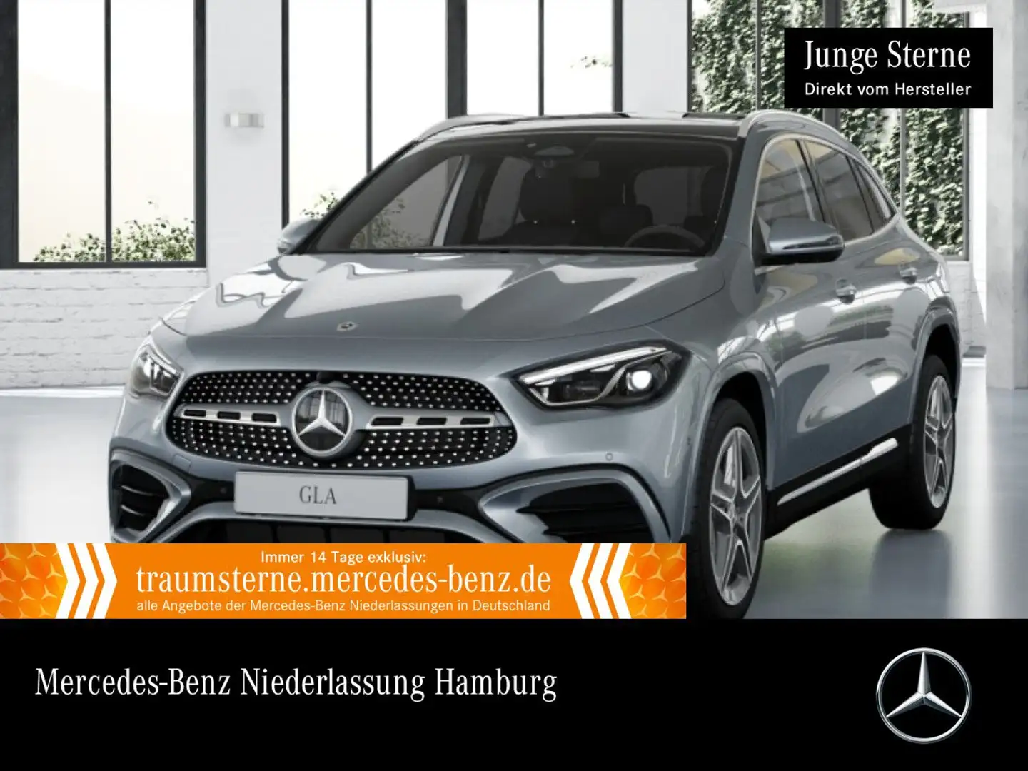 Mercedes-Benz GLA 200 AMG+PANO+360°+AHK+MULTIBEAM+TOTW+KEYLESS Silber - 1