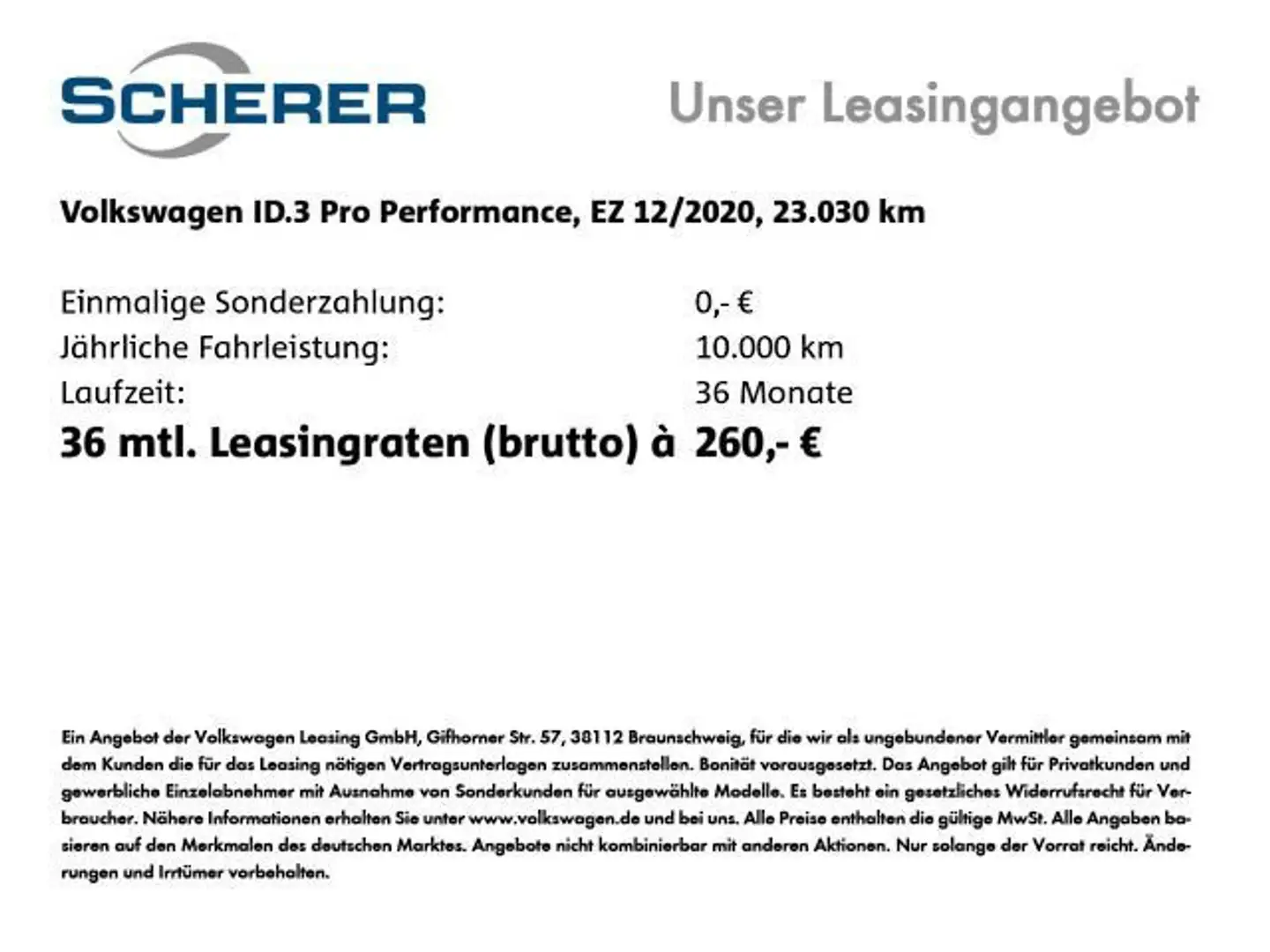 Volkswagen ID.3 58 kWh Pro Performance Life ACC+LED+Navi+Ap White - 2