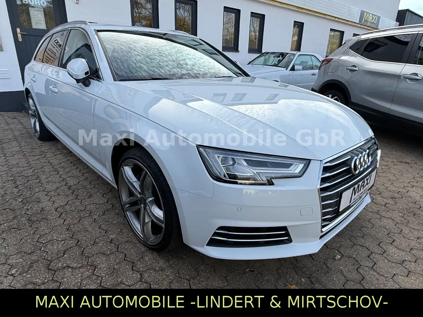 Audi A4 Avant SPORT AUT-NAV-LED-LEDER-PANOR-KAM-HEUP Bianco - 1
