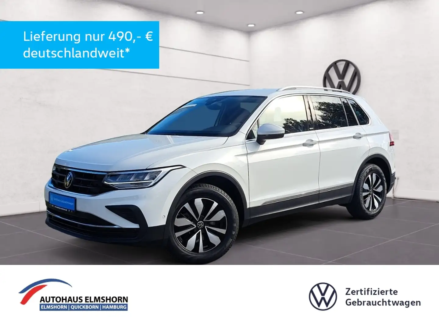 Volkswagen Tiguan Move 1.5 TSI DSG AHK NAV KAM LED ACC GJ-REIF PDC Weiß - 1