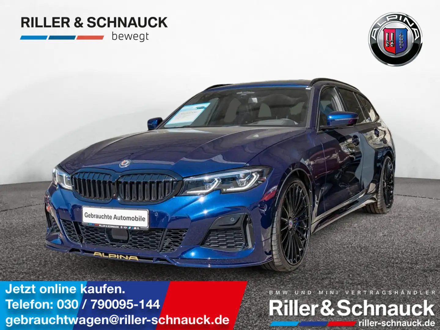 Alpina B3 S BITURBO Touring Allrad PANO+H/K+DRIVING- Modrá - 1