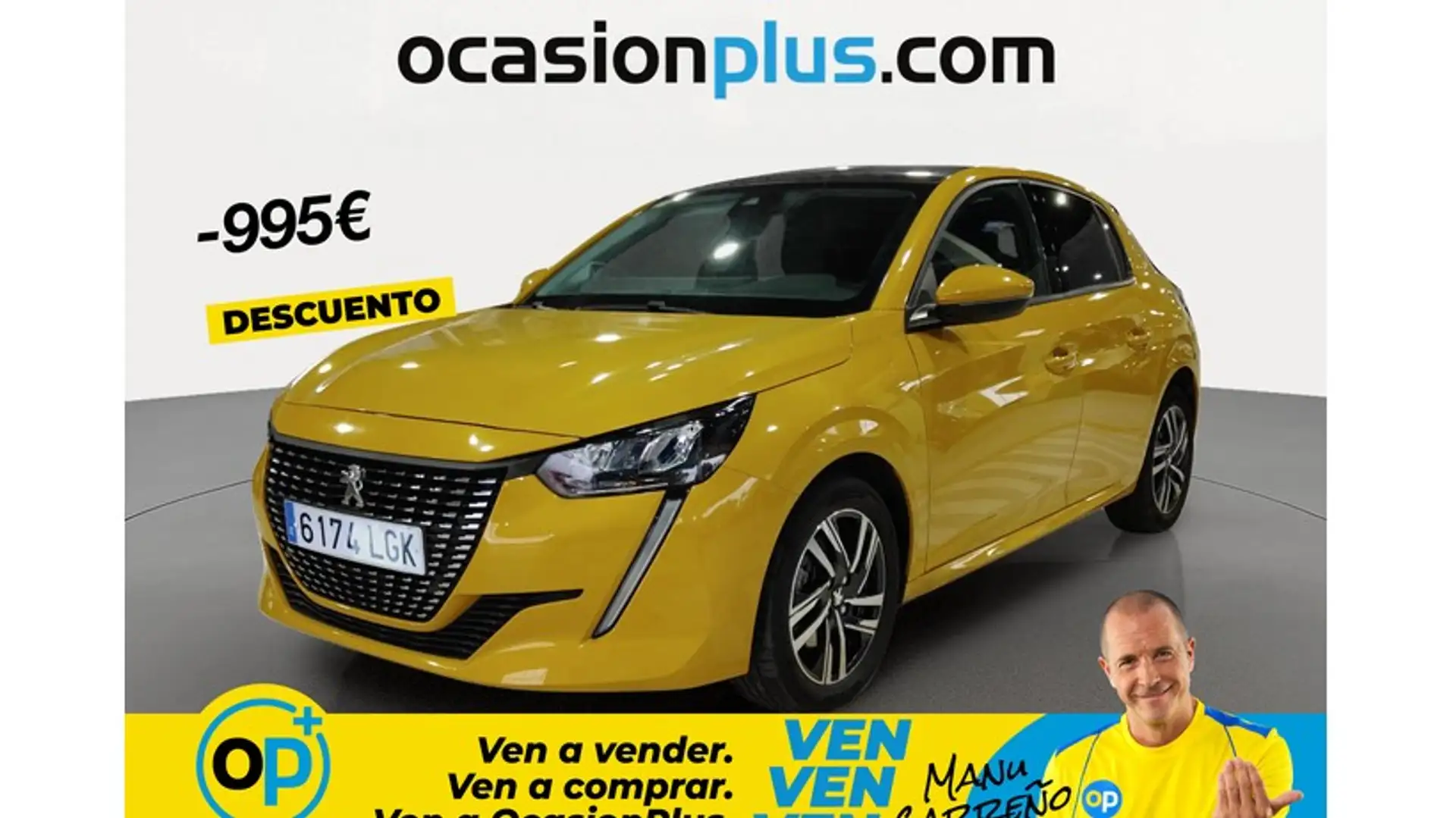 Peugeot 208 1.2 Puretech S&S Allure EAT8 100 Amarillo - 1
