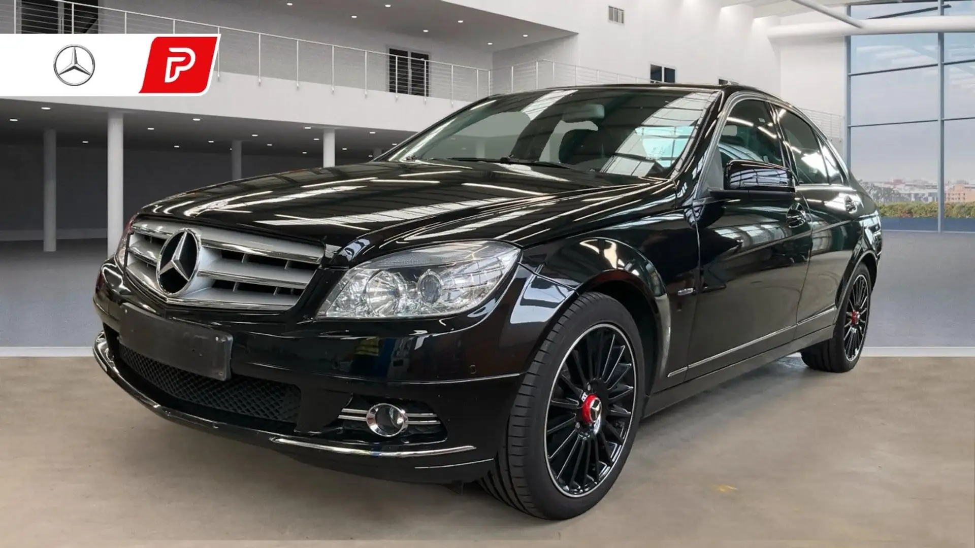 Mercedes-Benz C 200 Lim. Tempo PDC Multifkt Teilleder 18 Zoll Noir - 1