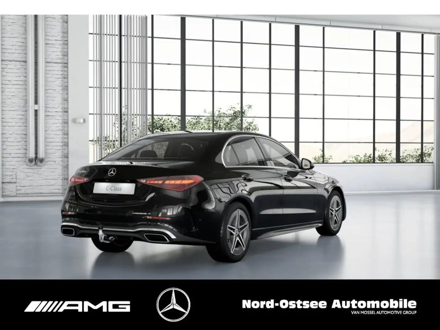 Mercedes-Benz C 220 d AMG KAMERA MBUX LED KLIMA AHK SITZHZG Negru - 2