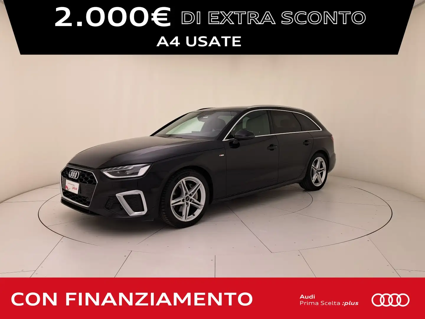 Audi A4 avant 40 2.0 tdi mhev s line edition quattro 204cv Nero - 1