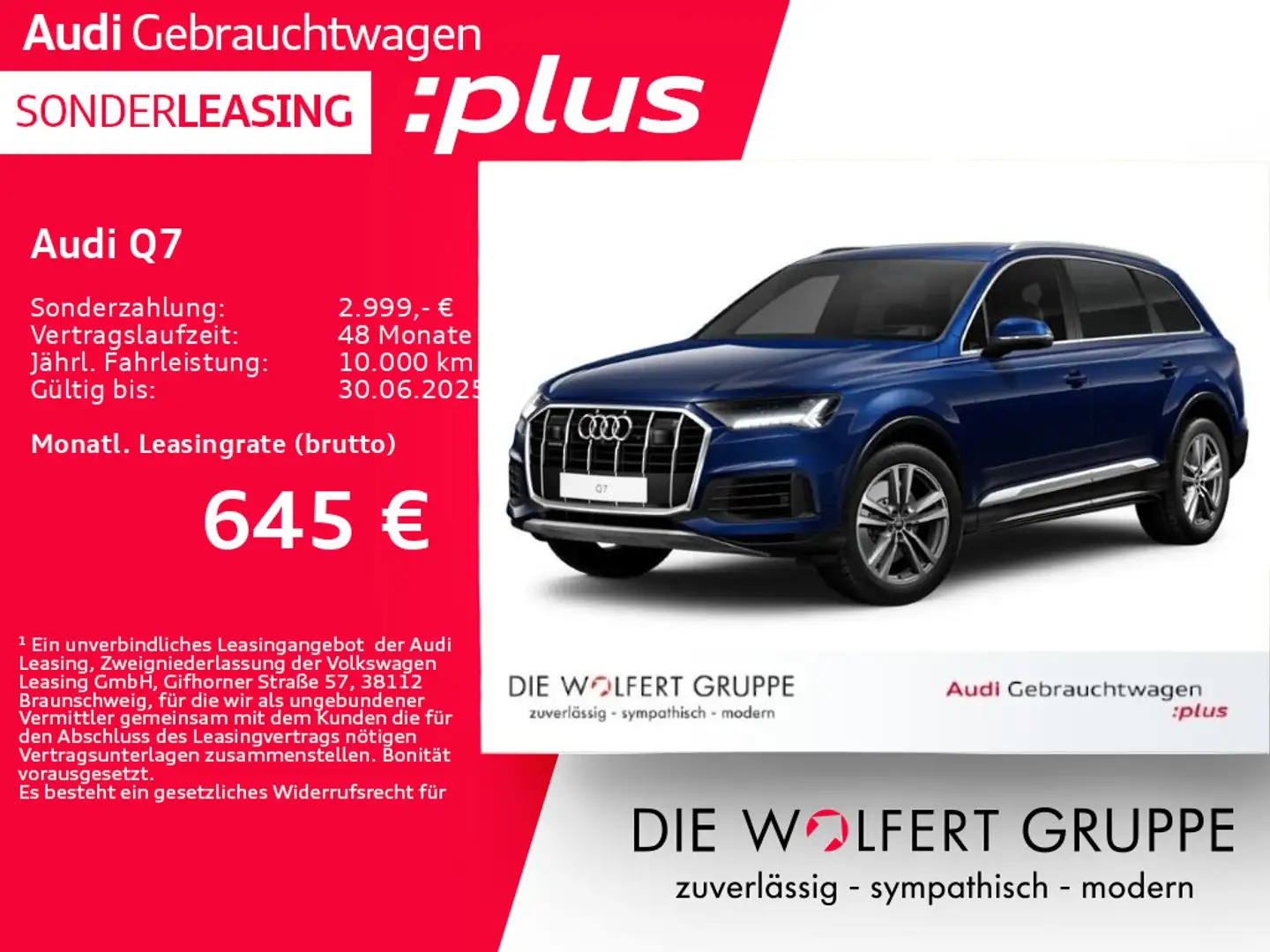 Audi Q7 SUV 55 TFSI quattro tiptronic 7-SITZE*ACC*AHK Blau - 1