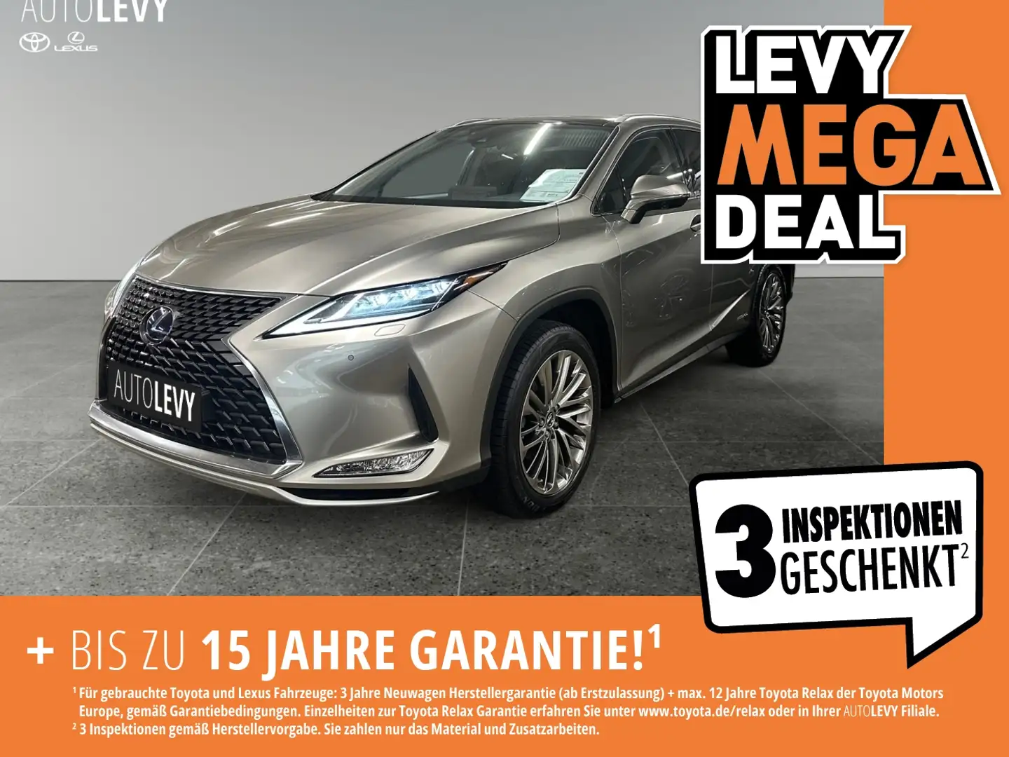 Lexus RX 450h Luxury Line +360° Kamera+Leder+Navi+ Silber - 1