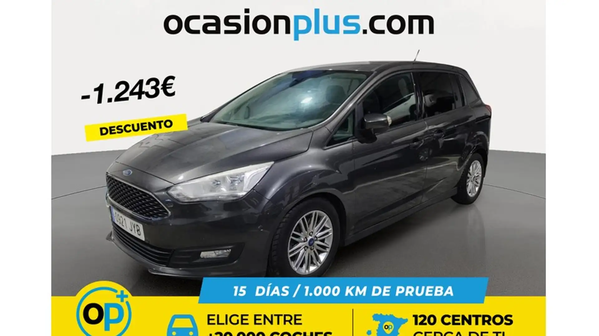 Ford Grand C-Max 1.0 EcoB. Auto-S&S Trend+ 125 Gris - 1