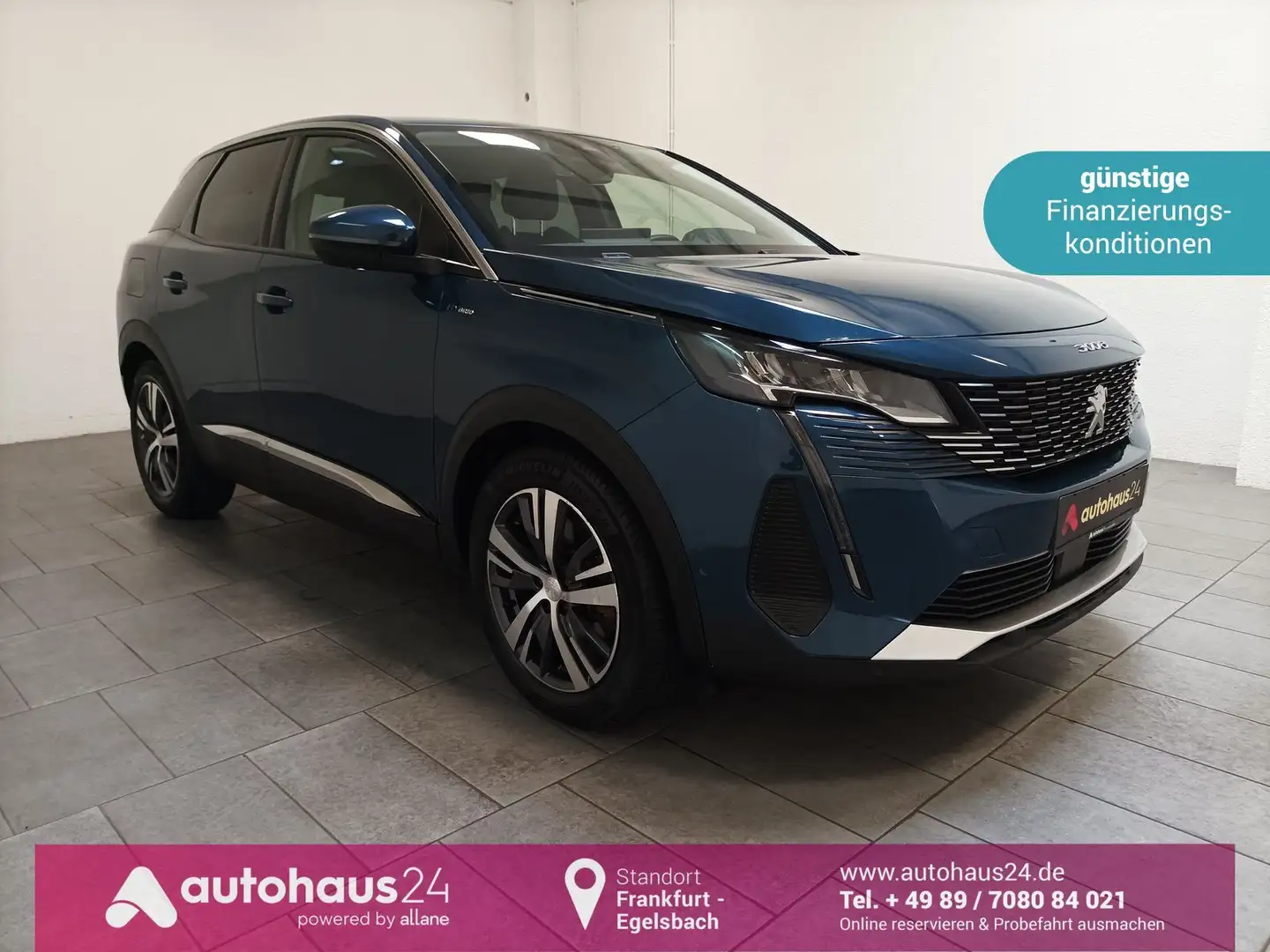 Peugeot 3008 Hybrid 225 Navi|LED|Tempomat Bleu - 1