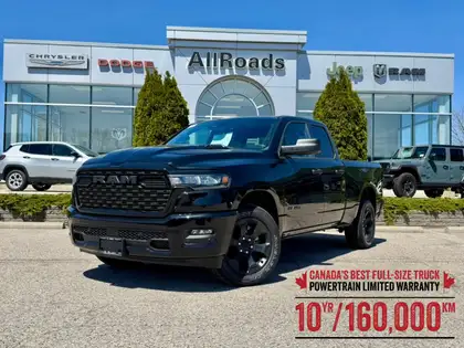 Black 2026 RAM 1500 Pickup Truck 8-Speed Automatic
