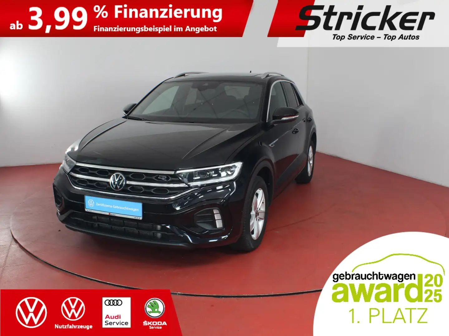 Volkswagen T-Roc R-Line 2.0TDI DSG  354,-ohne Anzahlung ACC Kamera Schwarz - 2