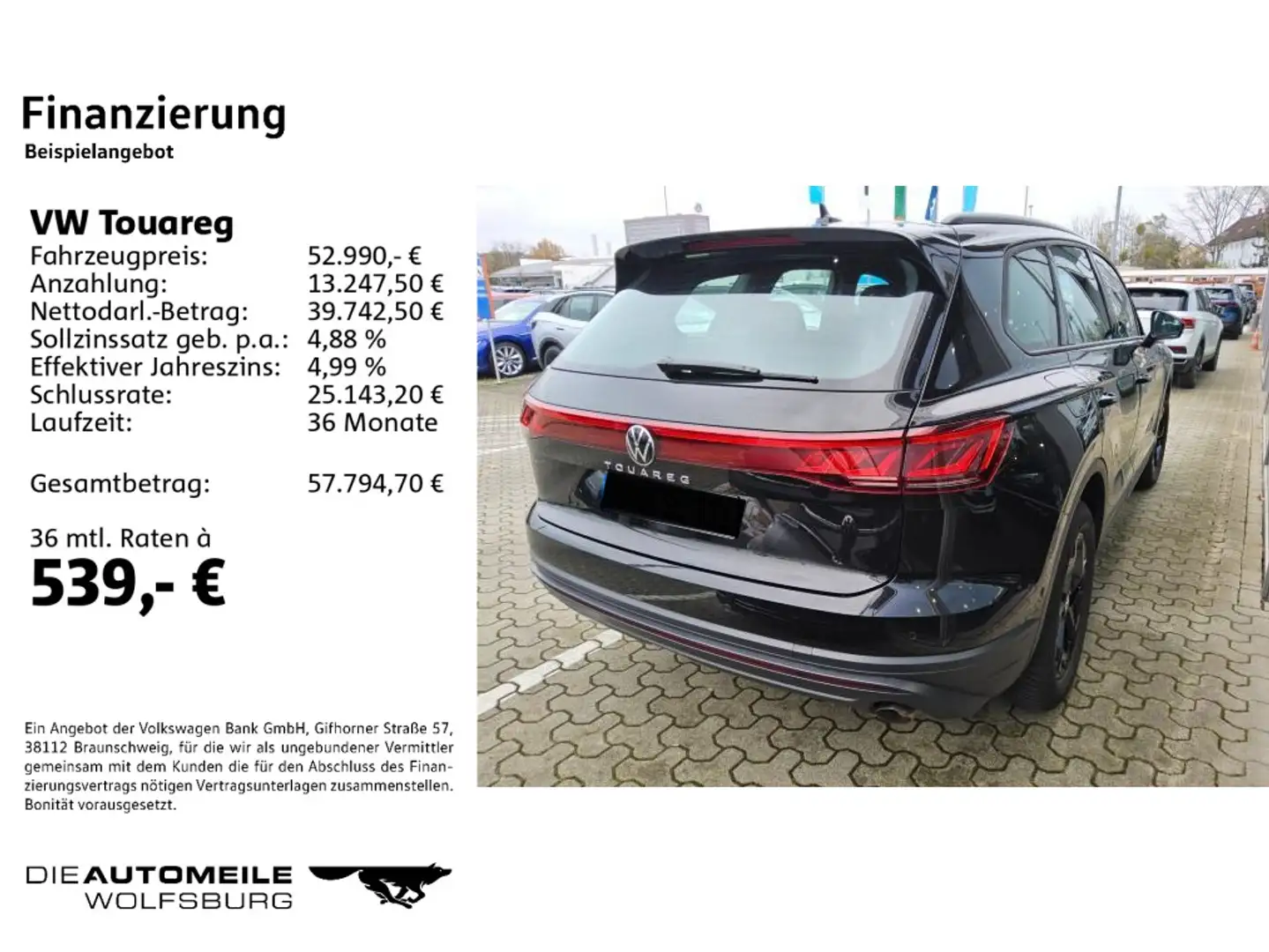 Volkswagen Touareg 3.0 TDI Tiptronic 4Motion ACC/Rückkam/Mu Schwarz - 2