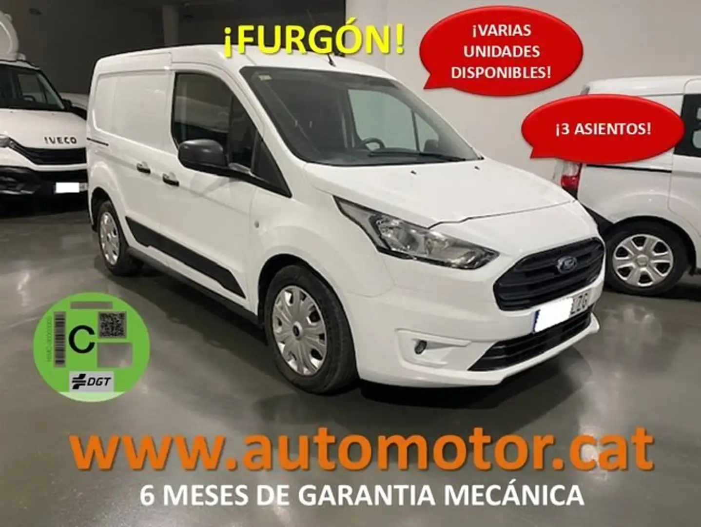 Ford Transit Connect Furgón L1 1.5TDCI 100CV 3 PLAZAS Blanco - 1