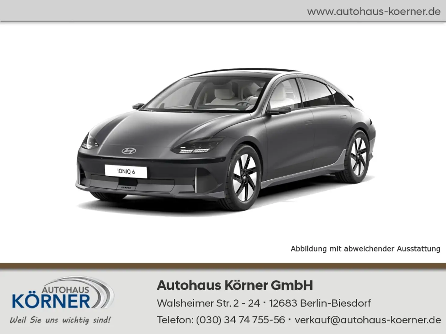 Hyundai IONIQ 6 77,4kWh TECHNIQ HUD NAVI digit. Cockpit Grigio - 1