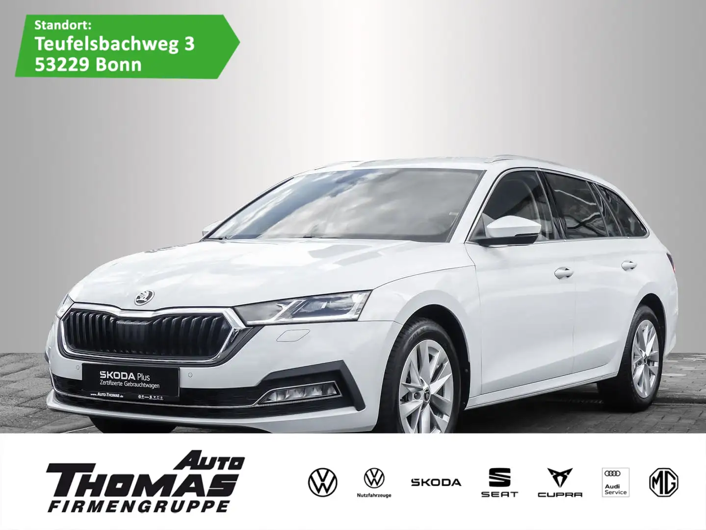 Skoda Octavia Combi Style 2.0 TDI DSG LED NAVI MEMORY Weiß - 1