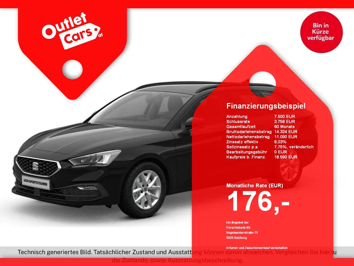 SEAT Leon Sportstourer 1.0 TSI Style ASSIST+LED+LM Schwarz - 1