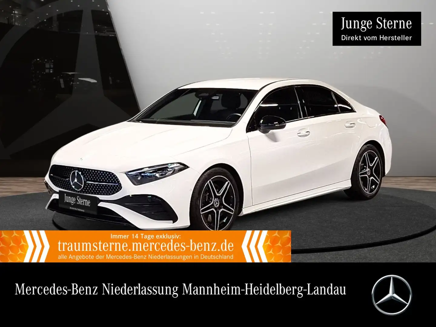 Mercedes-Benz A 250 Lim 4M AMG+NIGHT+AHK+MULTIBEAM+KAMERA+TOTW Weiß - 1