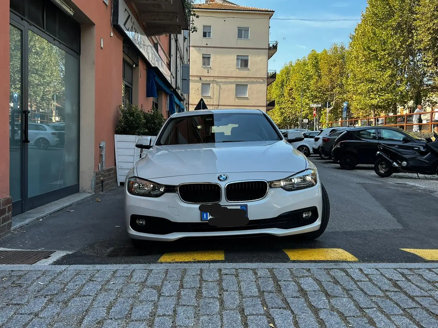 BMW 318 318d Touring Business Advantage auto Bianco - 2