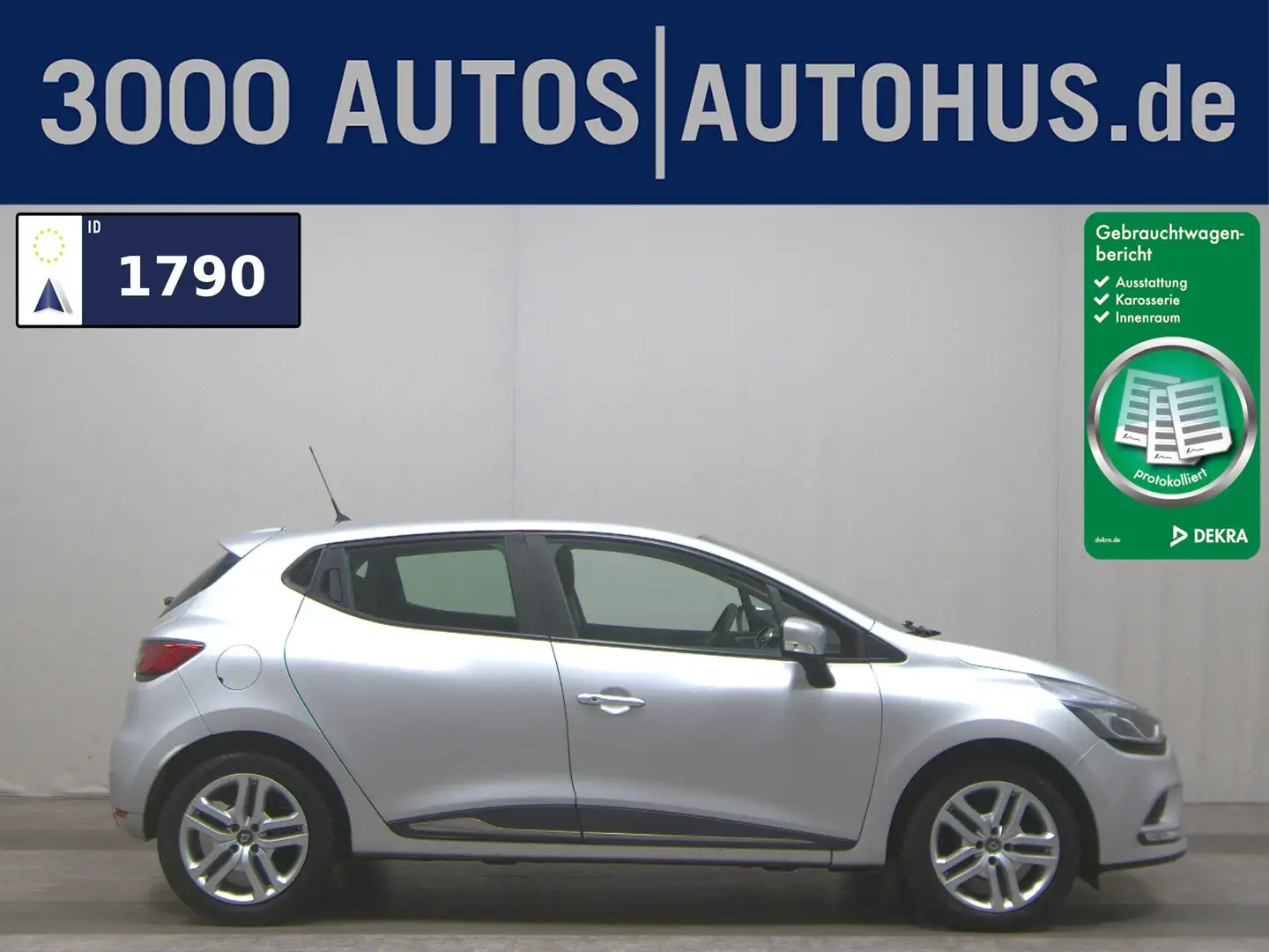 Renault Clio 0.9 TCe Navi Bluetooth Klima Grau - 1