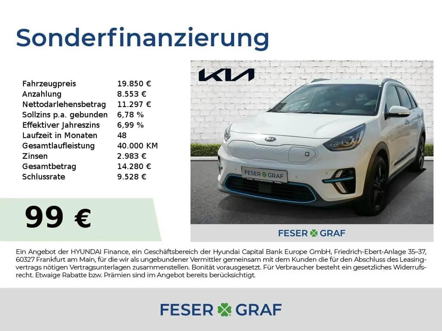 Kia Niro 204 SPIRIT 3PHASEN LED 8-fach-bereift Blanco - 1