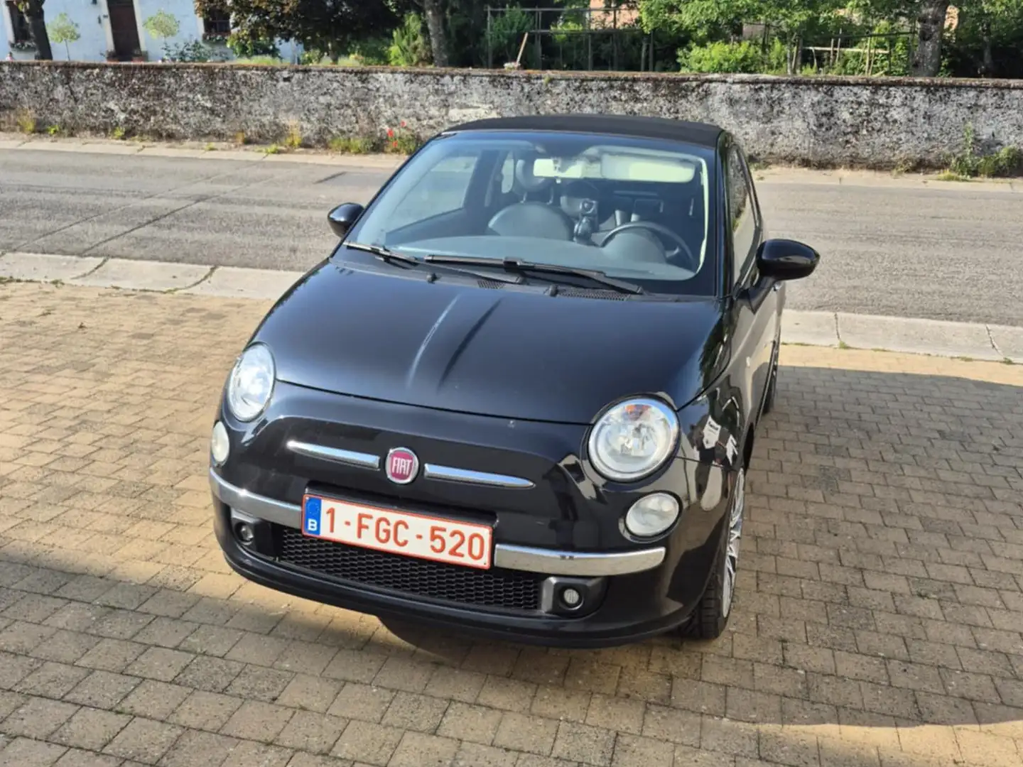 Fiat 500C 500C 1.4i Lounge Stop Zwart - 1