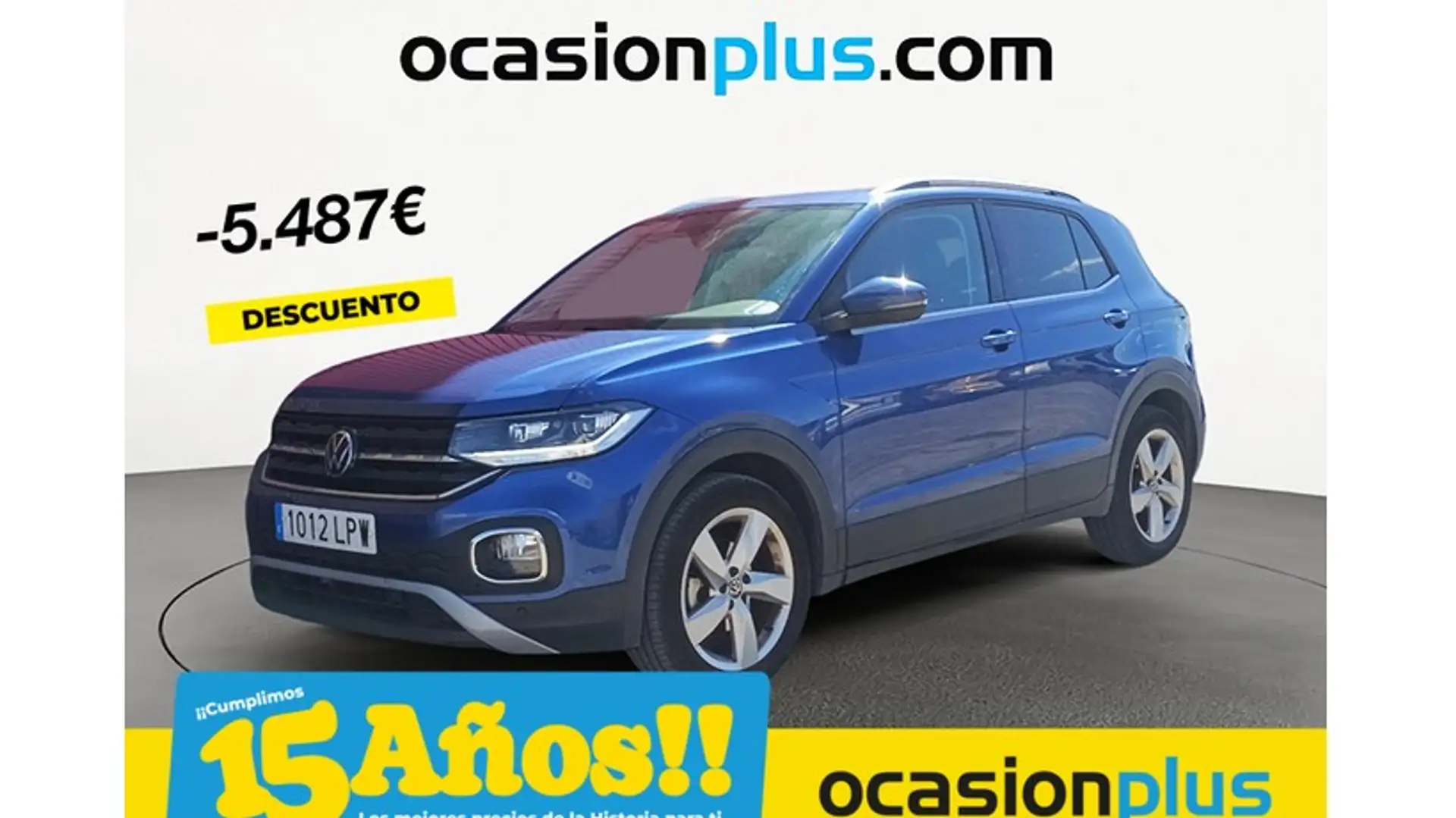 Volkswagen T-Cross 1.5 TSI Sport DSG7 110kW Bleu - 1