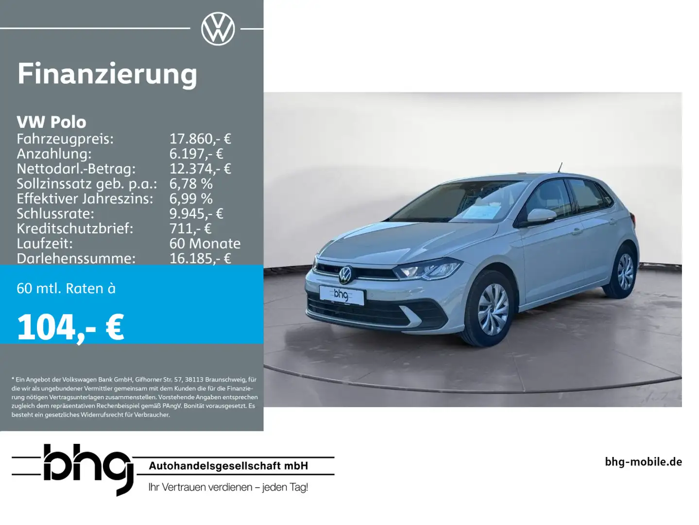 Volkswagen Polo 1.0 TSI Life DSG DAB LED PDC hinten KLIMA Grau - 1