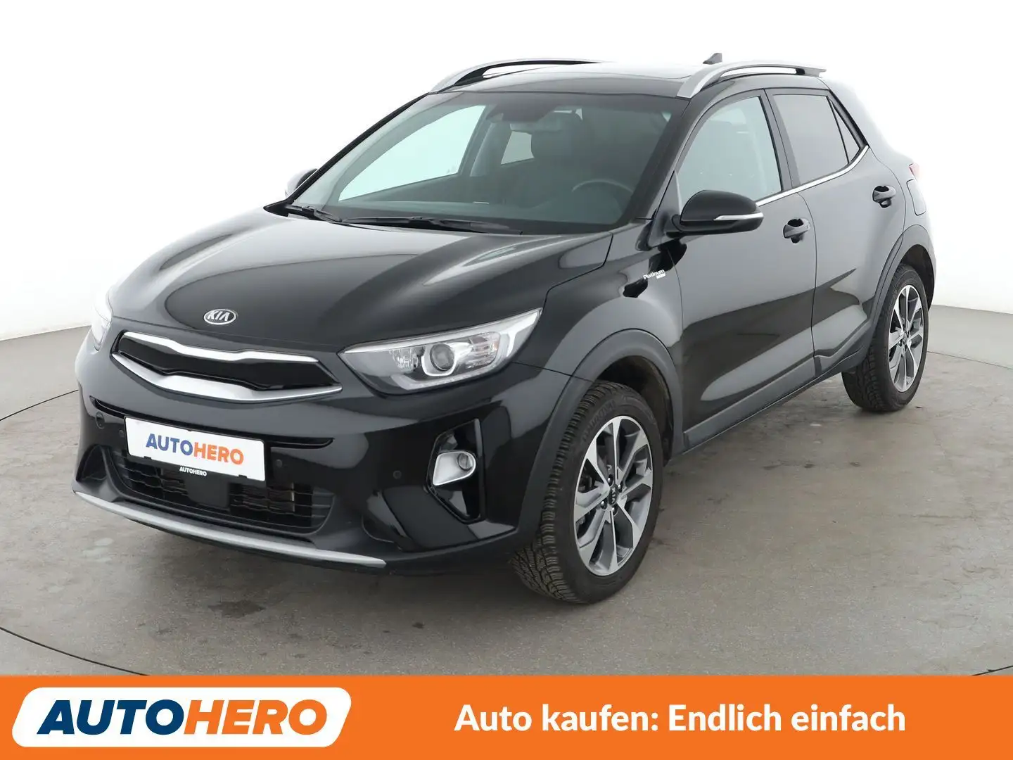 Kia Stonic 1.0 TGDI Platinum Edition Aut.*NAVI*SPUR*PDC*SHZ* Schwarz - 1