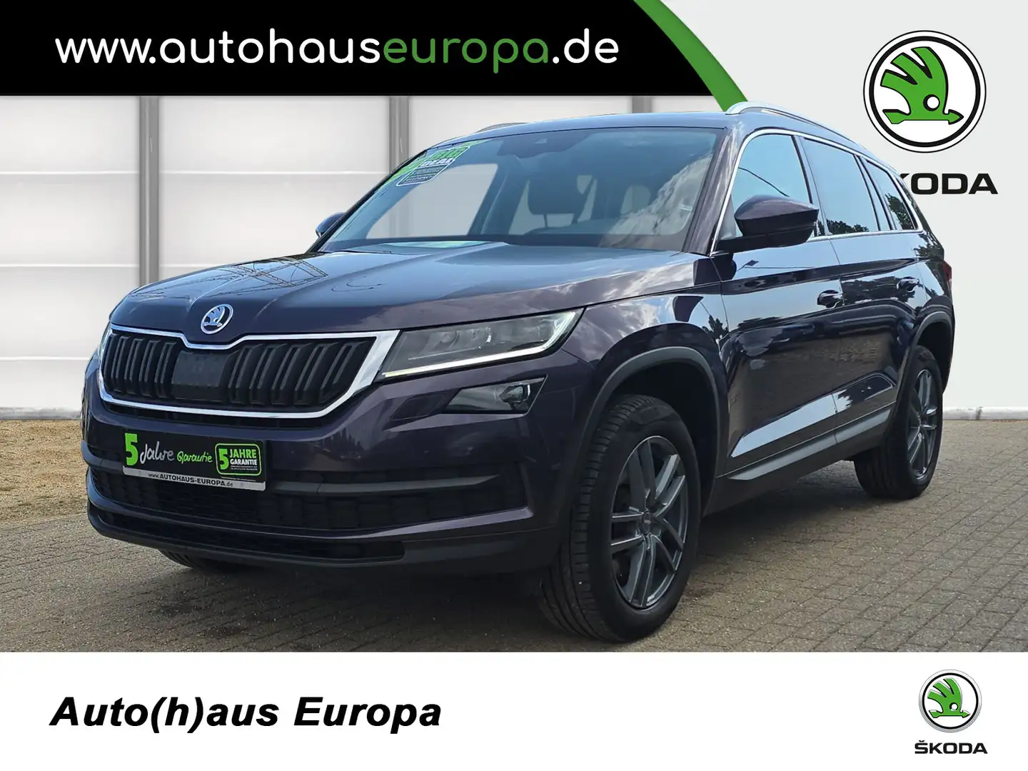 Skoda Kodiaq 2.0 TSI DSG 4x4 Style AHK ACC Navi Kam Pano eSitze Violett - 1